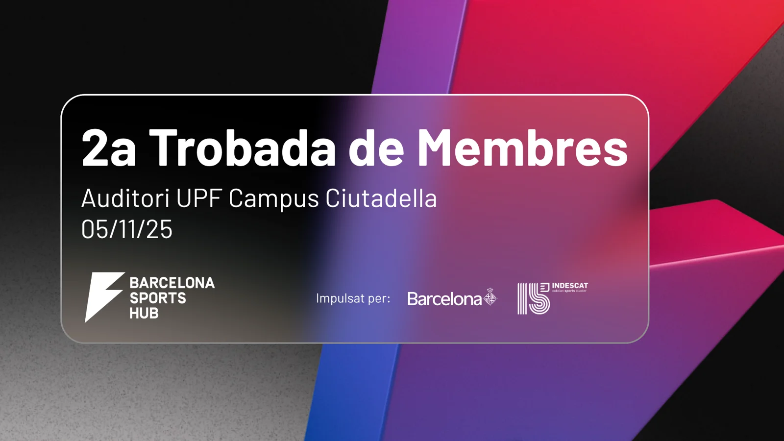 Diseño de la presentación de la 2a Trobada de Membres del Barcelona Sports Hub